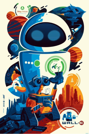 um cartaz wall-e