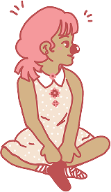 meninasentadailustracao