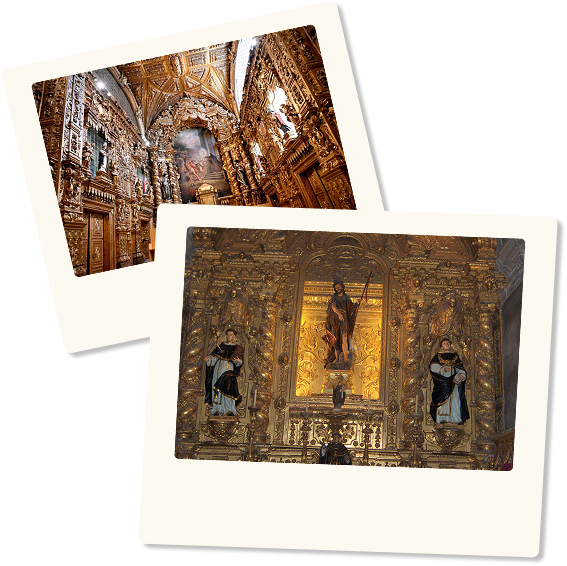 polaroides de igrejas que celebram o santo sao joao