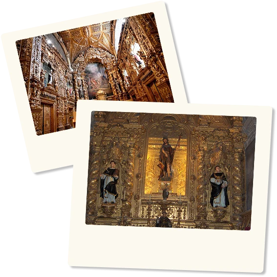 polaroides de igrejas que celebram o santo sao joao