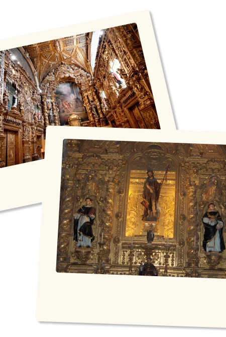 polaroides de igrejas que celebram o santo sao joao