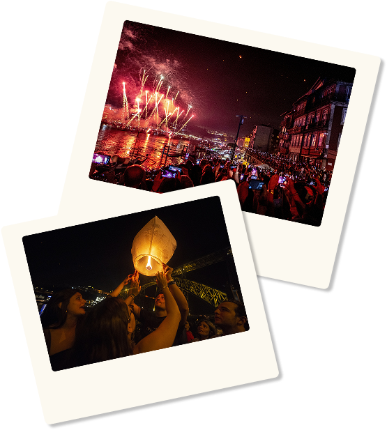 polaroides com imgens da festa
