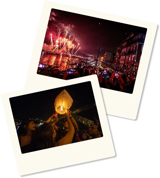 polaroides com imgens da festa