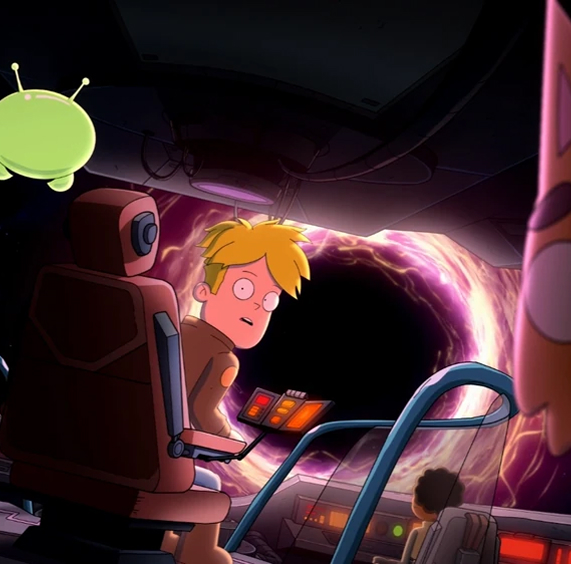 gary dentro de uma nave
