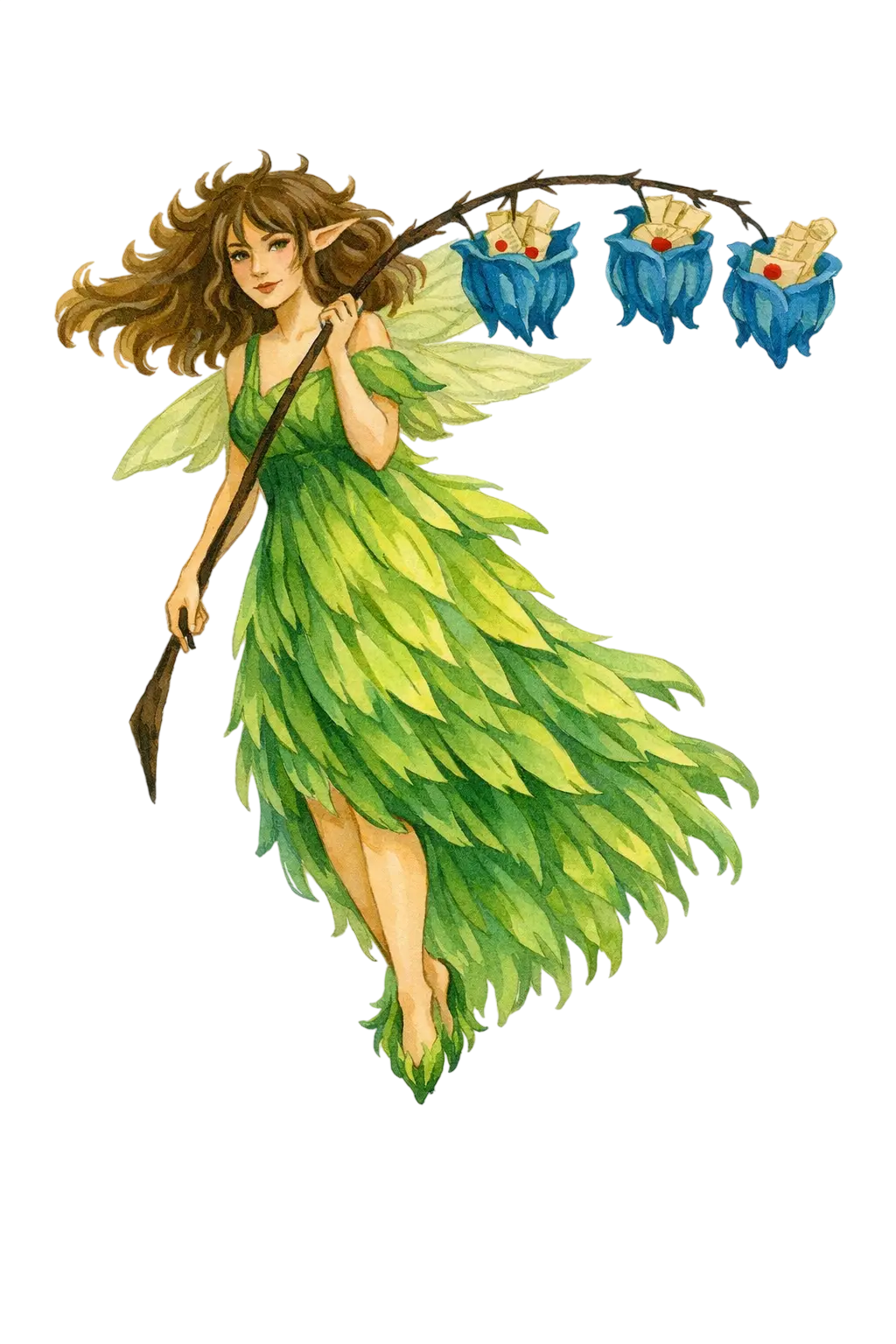 drawing of a fairy