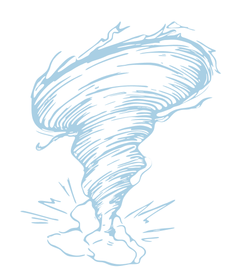 drawing of a hurricane