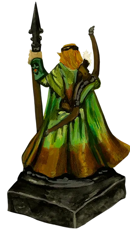 drawing of a miniature