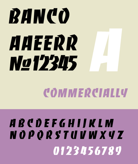 banco typeface