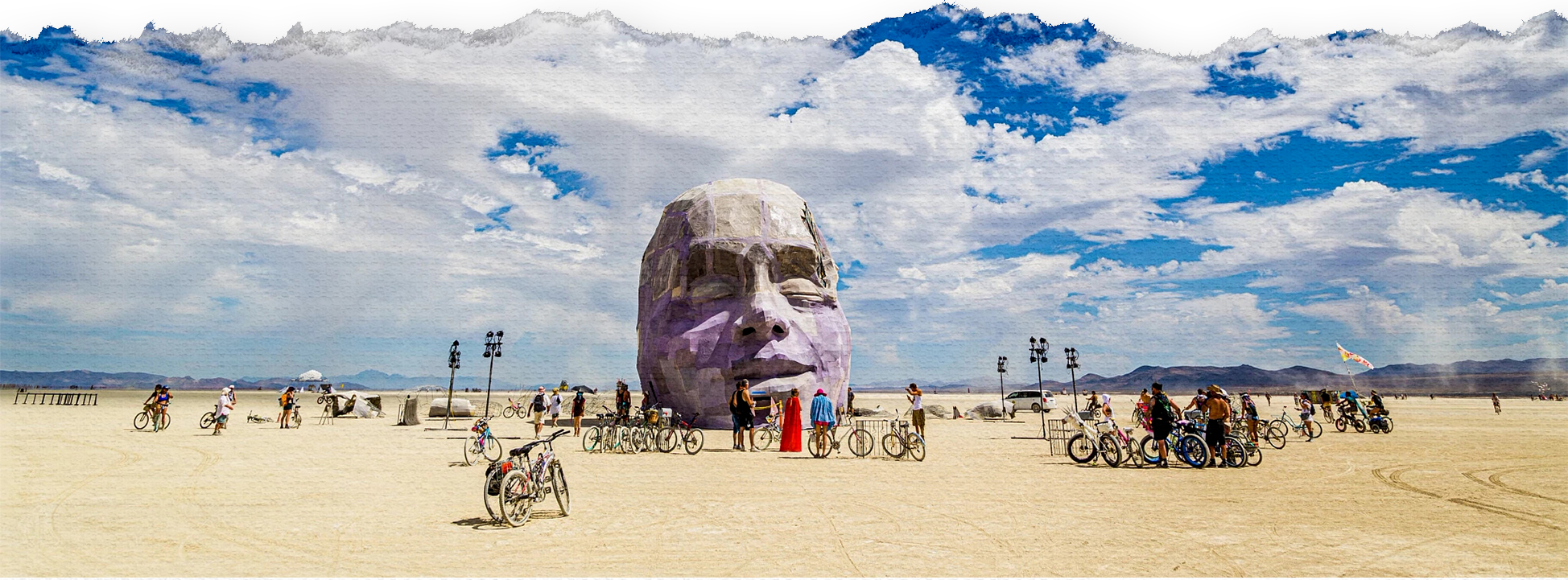 burning man during the day