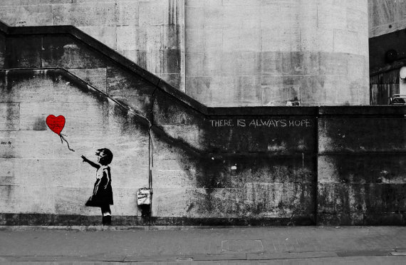 Girl with red balloon