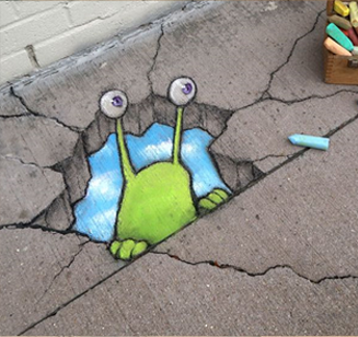 chalk art 3d