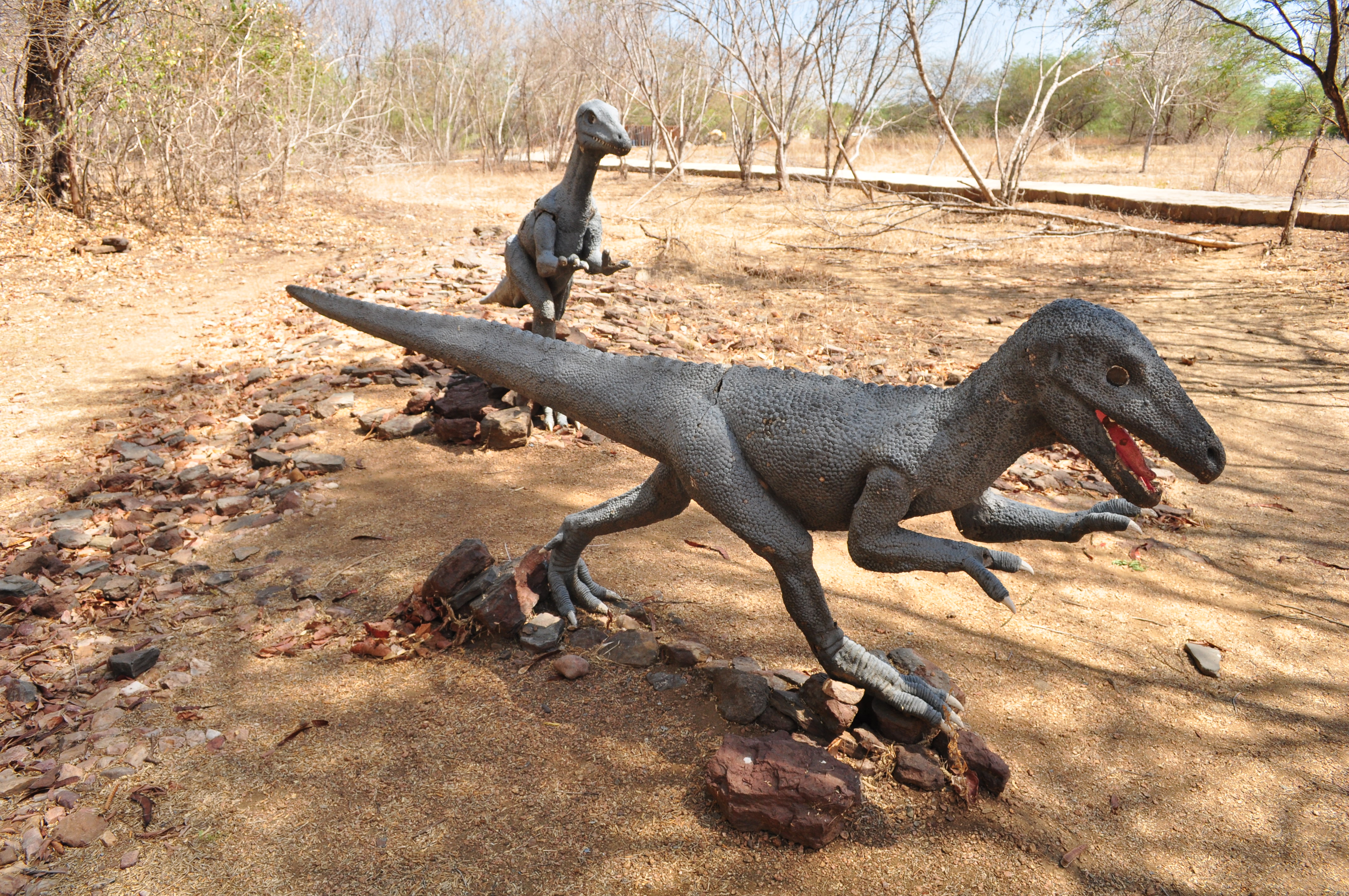 fotografia de dinossauros